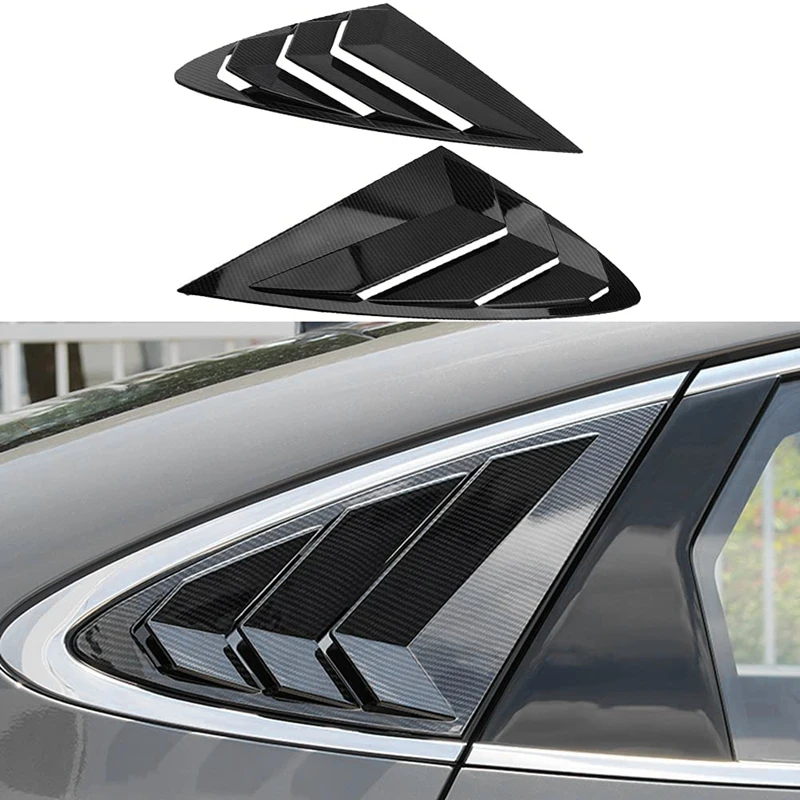 

Car Rear Window Louver Shutter Cover Trim for Hyundai Sonata DN8 2020 2021 Window Side Vent Trim