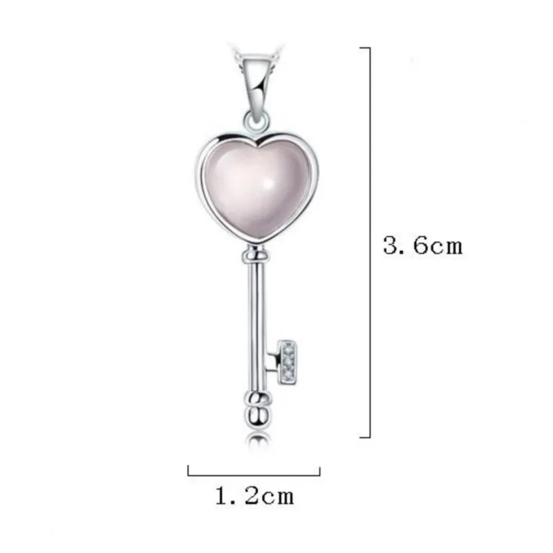 Ожерелье с подвеской в виде ключа реальной реальности AAAA + милое качество подарок