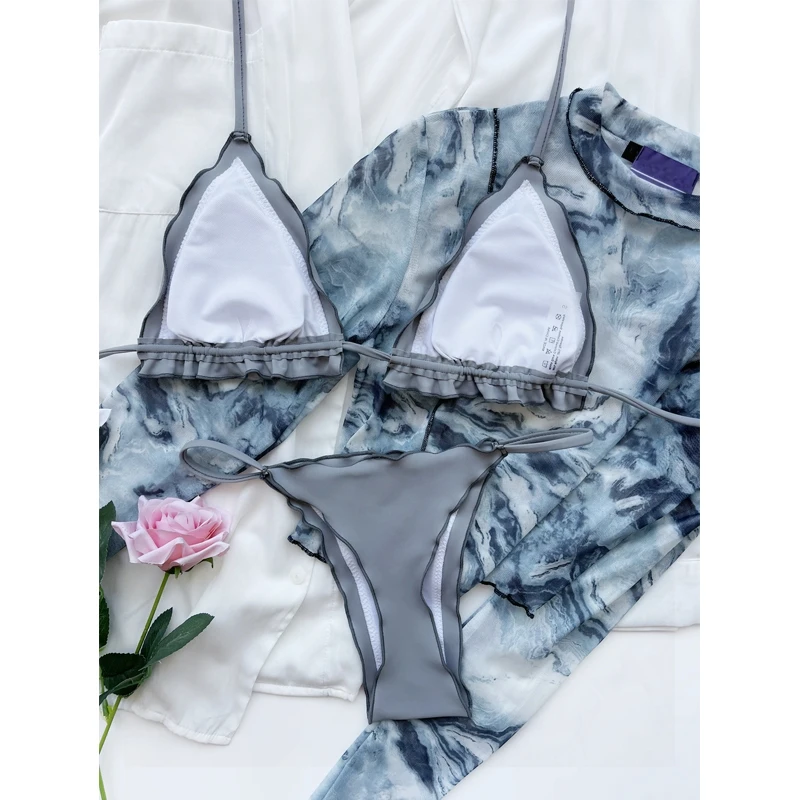 Купальный костюм с низкой талией женские купальные костюмы Женская пляжная