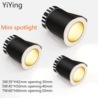yiying mini led spotlights built in spot light 3w ceiling lamp recessed foco 110v 220v for display wine cabinet jewelry counter