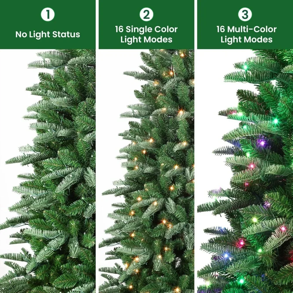 Рождественская елка 9 футов многоцветные RGB-подсветки с предварительной