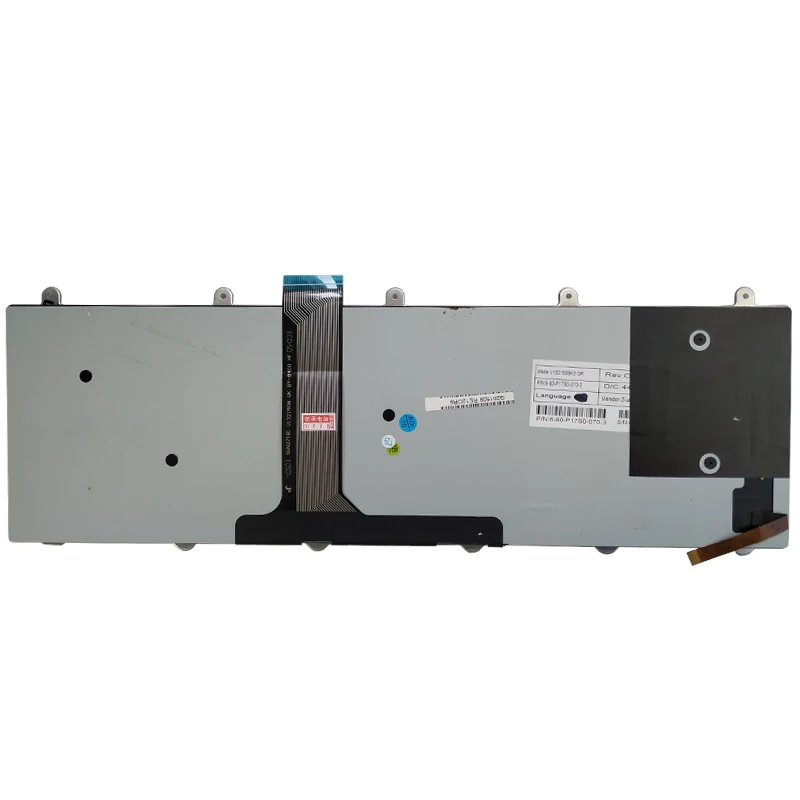 Новая британская клавиатура с подсветкой для Clevo P157sm P177sm V 132150 bk3 6-80-p17s0-010-3 Черная