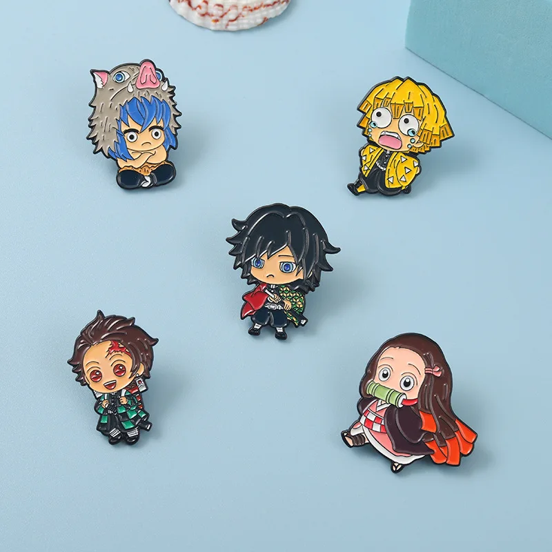 Аниме девочка Аватара значки эмалевые заколки на лацкан женские модные броши