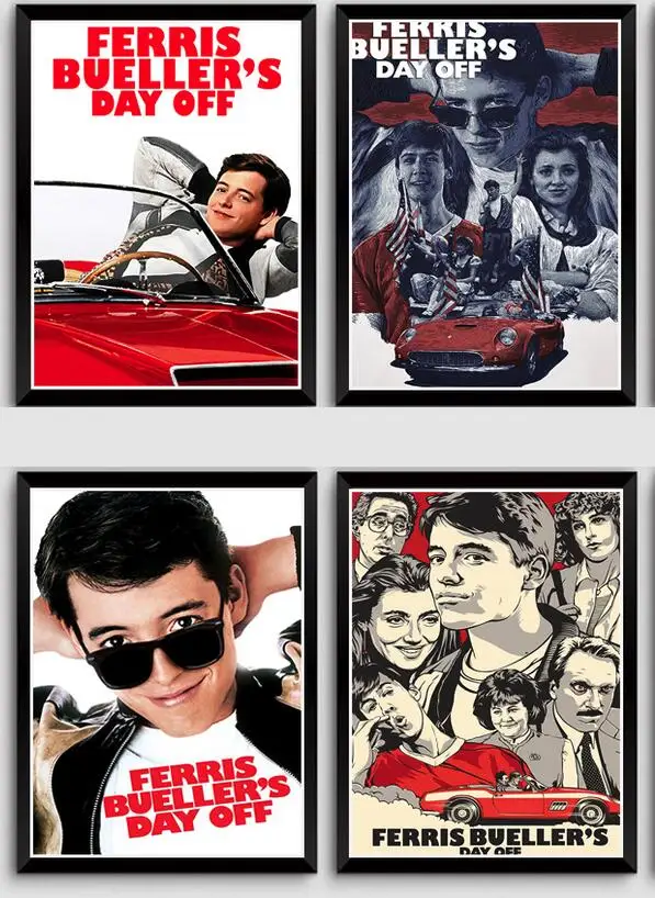 Художественный плакат на холсте с изображением дня отпуска из фильма Ферриса буеллера, декор для гостиной, домашняя Настенная картина