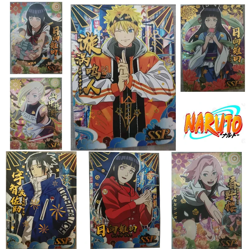 

NARUTO full set SSP SP card Uchiha Sasuke Hyuga Hinata Jiraiya Haruno Sakura Anime collection card child board game Toy gift