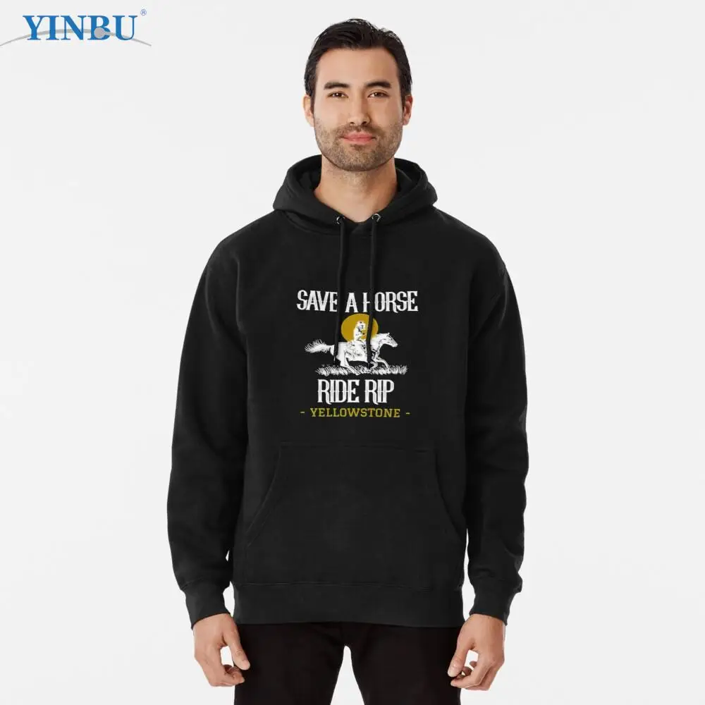 

Save A Rip Horse Ride Yellowstone Montana Pullover Hoodie new in Sweatshirts fashion Clothes