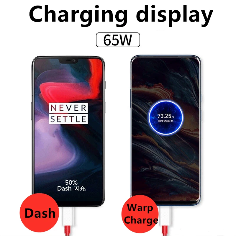 Оригинальный адаптер питания Oneplus Warp Charge 65 Вт быстрое зарядное устройство