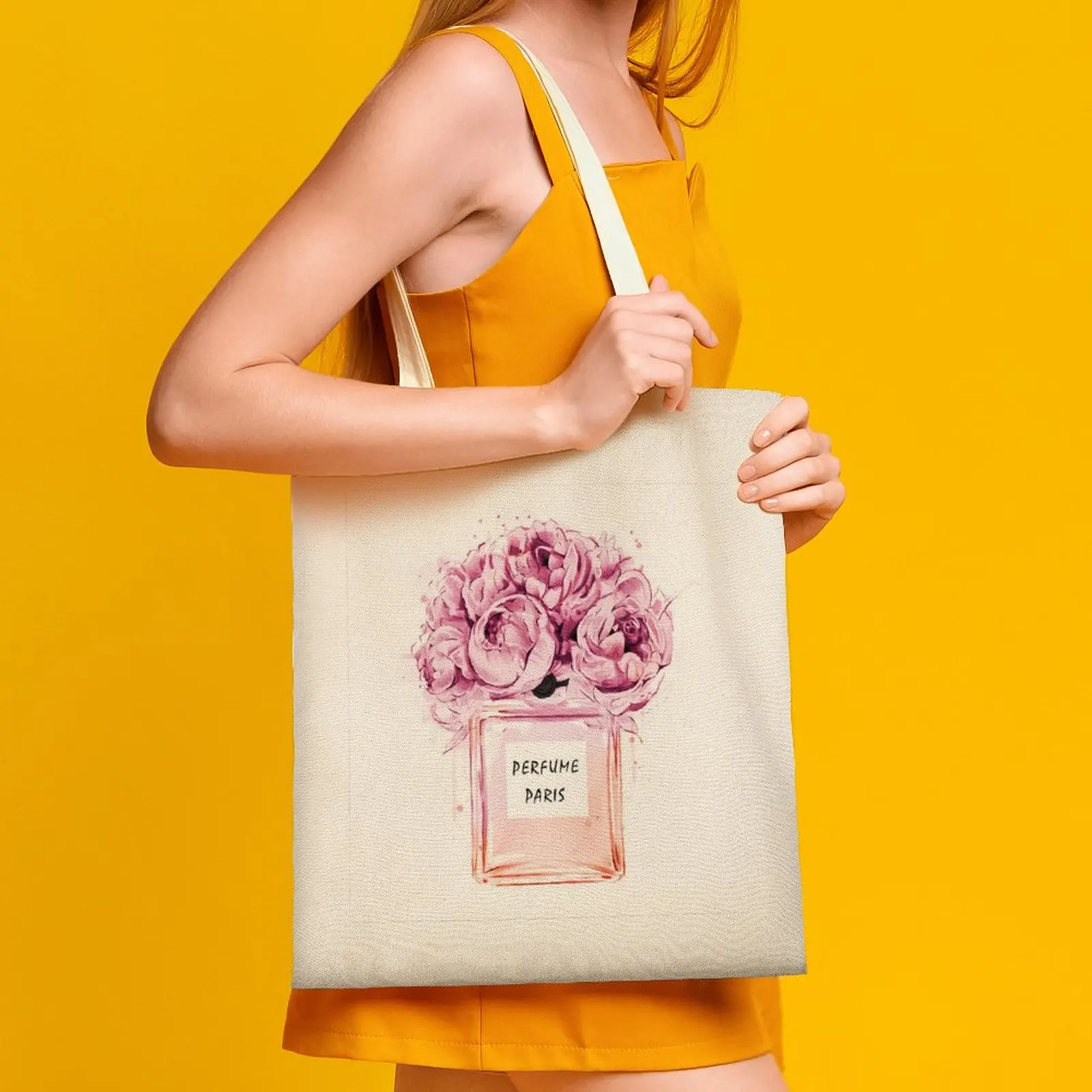 Флакон для духов женские сумки на плечо через покупок холщовые с ручками и