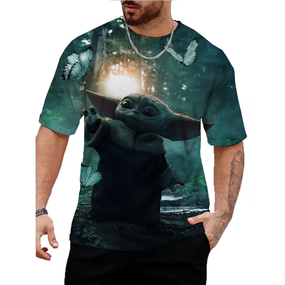 Мужская футбольная рубашка Marvel Yoda быстросохнущая уличная одежда с круглым