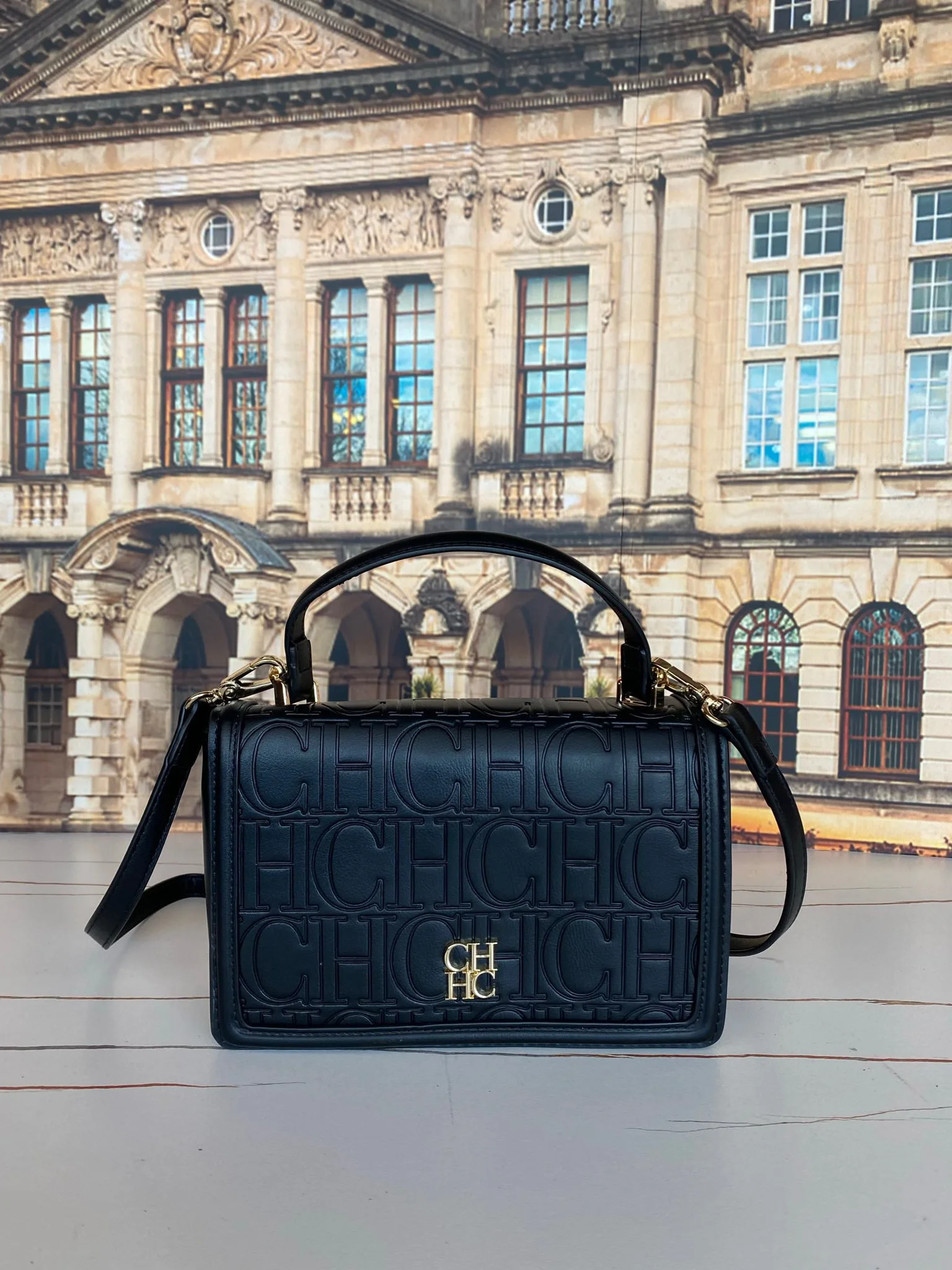 

CILMI HARVILL CHHC Luxury Brand High-end Portable Messenger Single Shoulder Women's Bag Large Logo Metal Zipper Flip Business