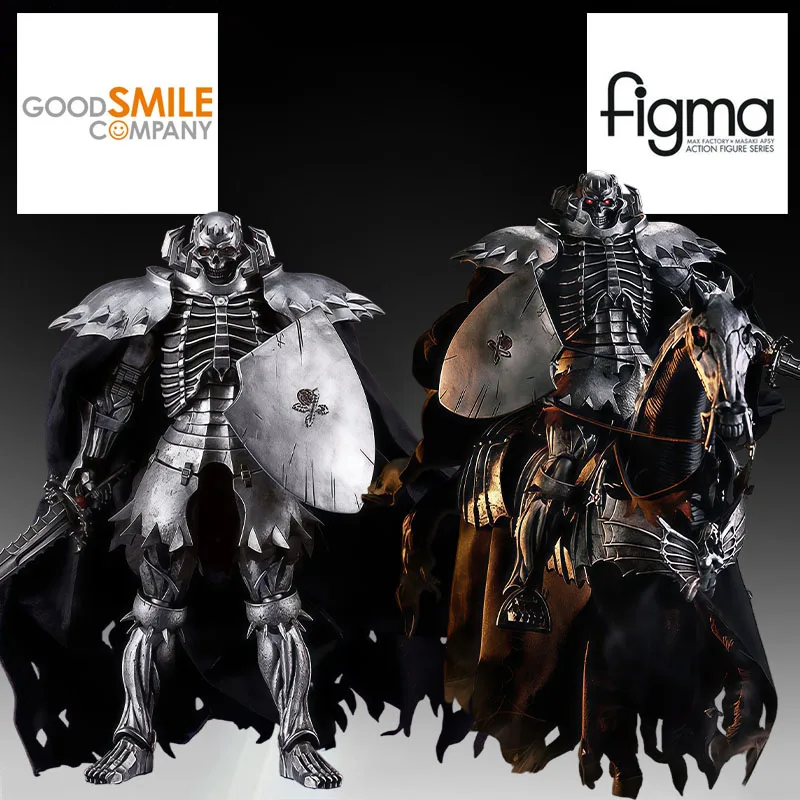 Фото Оригинальная аниме-фигурка GSC FIGMA: Рыцарь-скелет и версия DX – коллекционная модель, игрушка для мальчиков, подарок, украшение №2