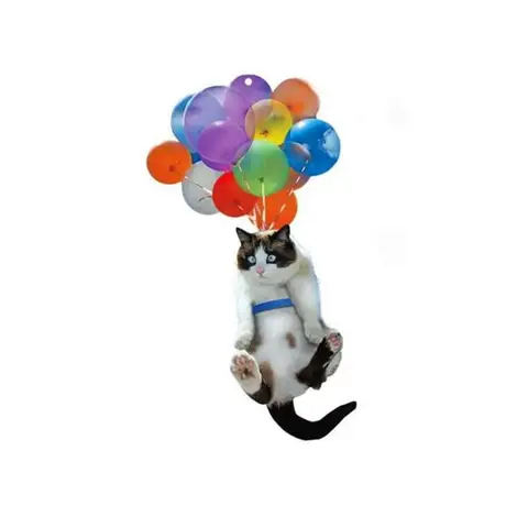 Летающий шар, кошка, автомобиль, подвеска, детская комната, милое украшение, красочные воздушные шары, детский котенок, фигурка, кукла, подарки на день ребенка