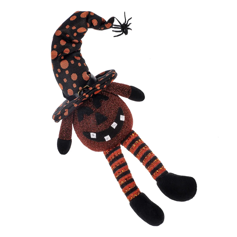 

Halloween Pumpkin Decor Plush Toy Stuffed Table Doll Witch Home Top Tabletop Layout Decorations Decor Scene Ornament Lantern
