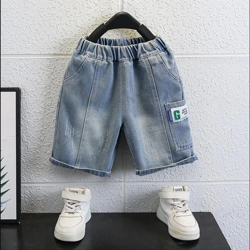 2 шт./комплект футболка с коротким рукавом и джинсовые шорты