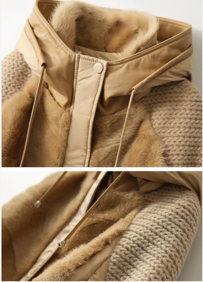 Женский зимний пуховик с капюшоном Паркер зимняя куртка женская 2024 женское