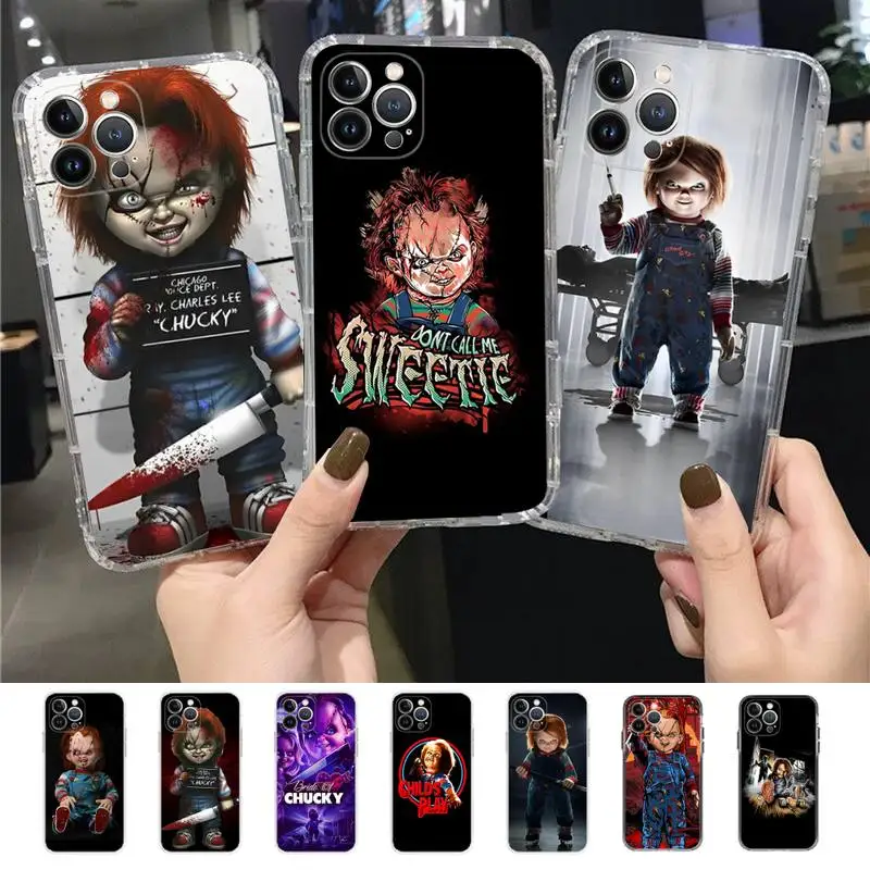 

Horror Movie Scary Chucky Doll Phone Case for iPhone 11 12 13 mini pro XS MAX 8 7 6 6S Plus X 5S SE 2020 XR case