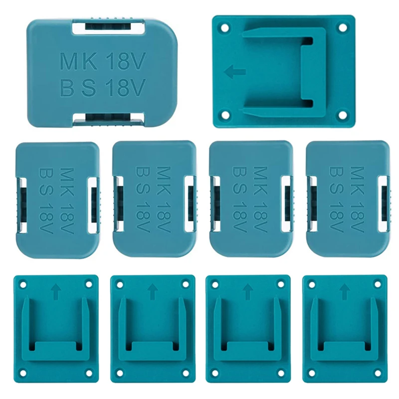 

5Packs Tool Holder Dock Mount For Makita For Bosch 18V Fixing Devices Drill Tool Holder Case Machine Storage Bracket Stand Slots