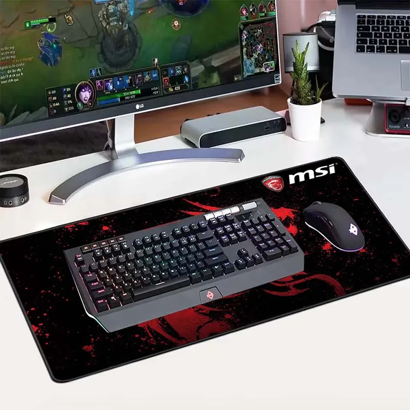 Коврик для мыши MSI, игровые аксессуары, Настольный коврик, коврик для мыши, офисный коврик для мыши, Симпатичные Коврики для мыши, коврик для клавиатуры, Настольный коврик, кавайные (art.: 3920c2a74a42e) - 3920c2a74a42e