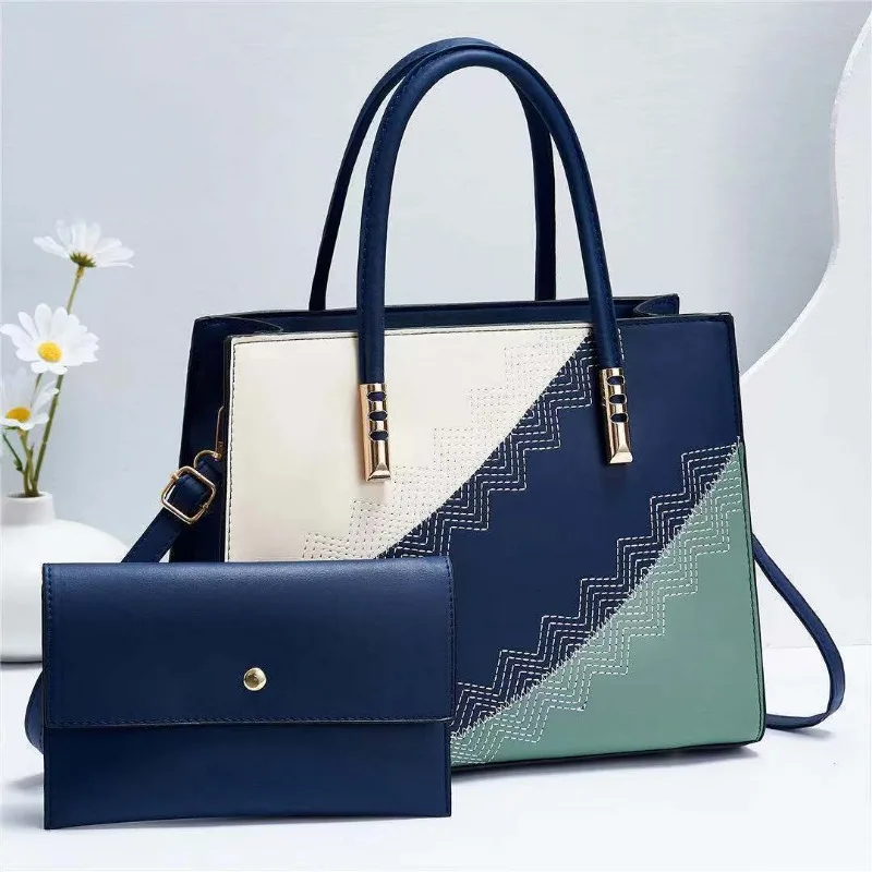 

Модная женская сумка с соединением 2023, модная женская сумка + кошелек, Европейская и американская вместительная сумка через плечо на одно плечо