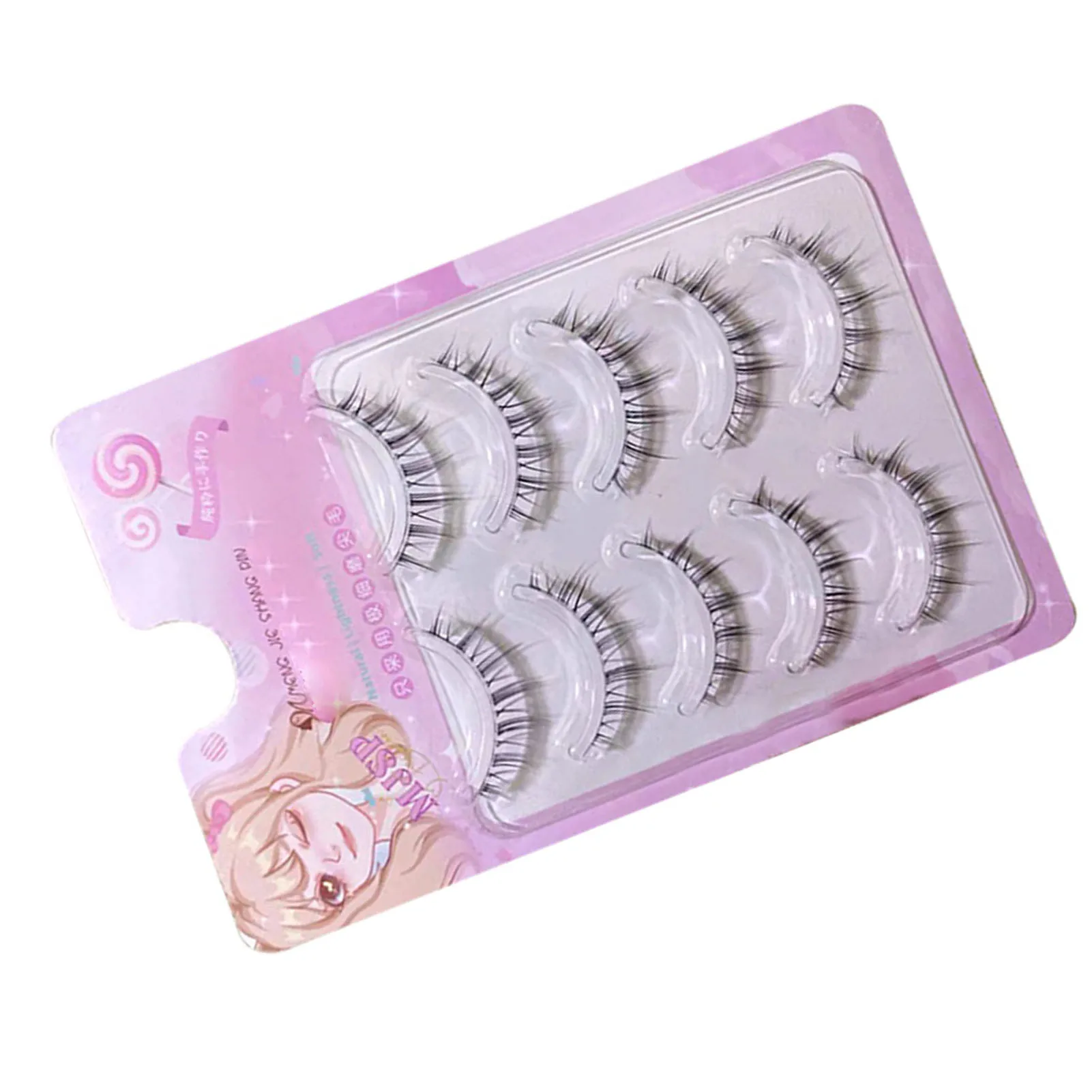 

5 Pairs False Eyelashes Pack Multi-Layered Fluffy Volume Long Thick Lashes for Women Natural Nude Makeup MH88