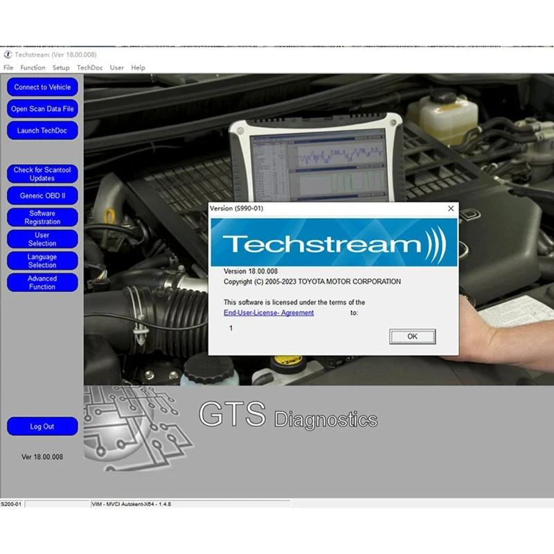 V18.00.008 TIS Techstream для TOYOTA 2 TOYOTA2 V165 J2534 Passthru DLC3 OBDII OBD2 Автомобильный диагностический кабельный сканер до 2023 г. (art.: 3920d16bbbbec) - 3920d16bbbbec