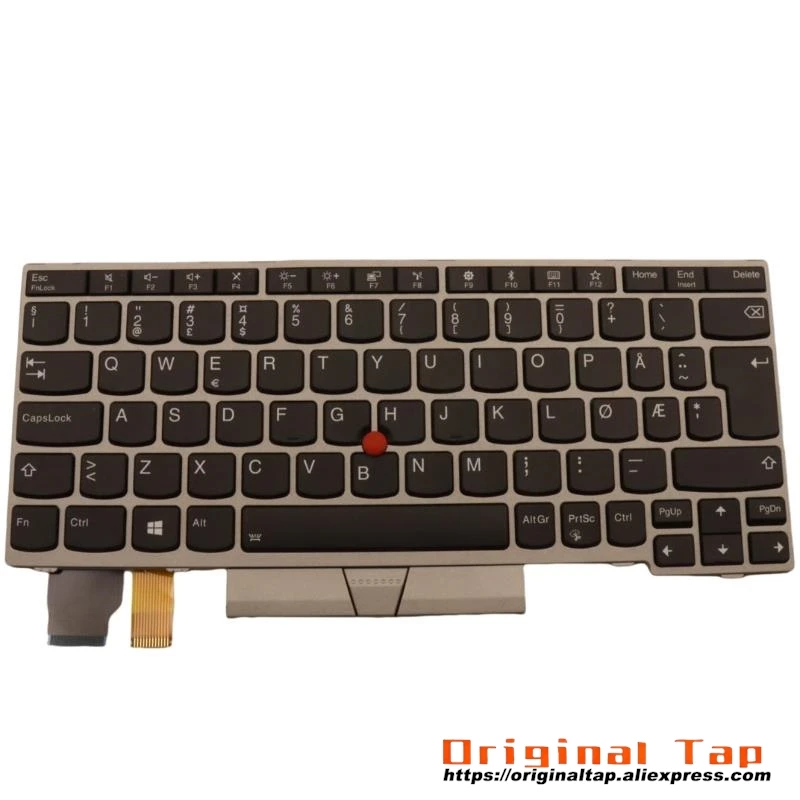 NO норвежская клавиатура с подсветкой для Lenovo Thinkpad X280 A285 X390 X395 L13 Yoga Gen 1 5N20W68240 5N20W68276