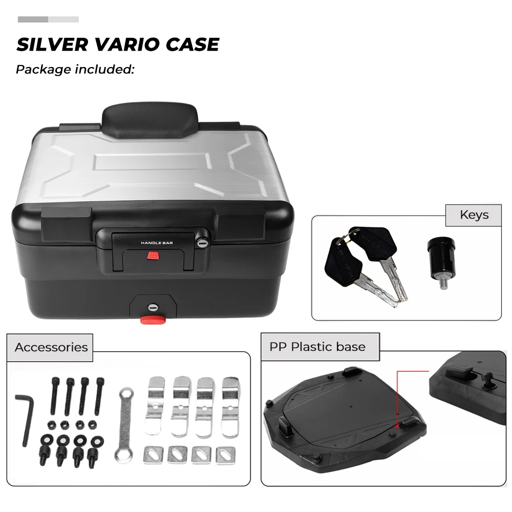 

Верхняя коробка Vario для BMW R1200GS R1250GS F800GS LC ADV F800GS F850GS F750gs, универсальные верхние и задние чехлы для инструментов для мотоцикла