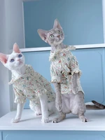 devon rex sphinx hairless cat clothes kitten outfits cotton spring summer pet apparel cat wear sphynx cat dresses cat clothes