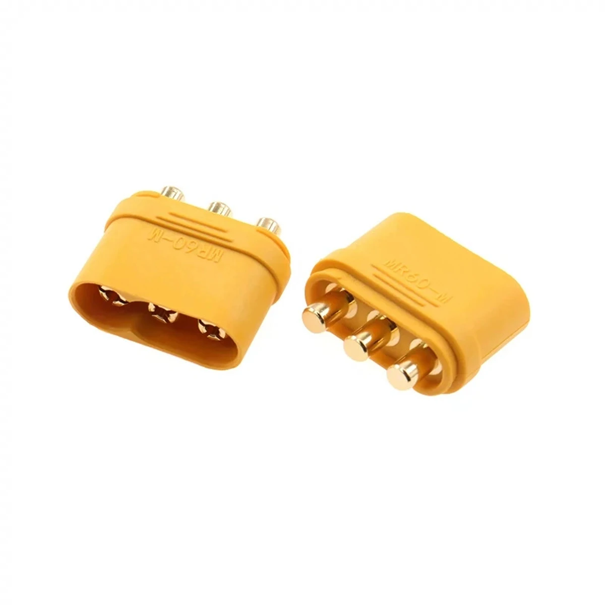 Фото Разъем для пайки MR60PW-M, 3-контактный, позолоченный, высокоточный, для RC FPV дронов, авиамоделей, LiPo аккумуляторов, ESC, моторов №5