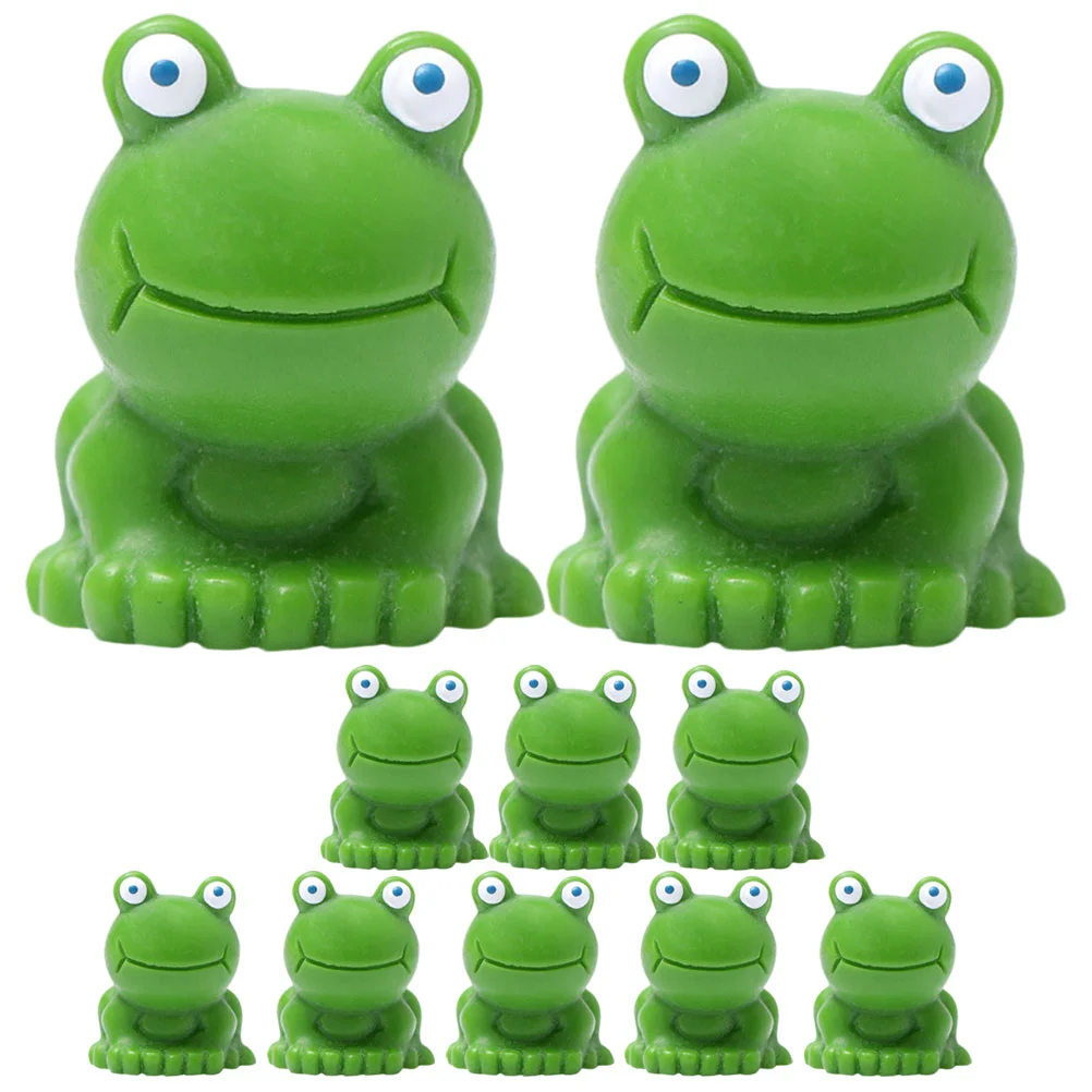 

Frog Model Miniature Frogs Ornament Resin Decor Micro Landscape Tiny Animal Figurines