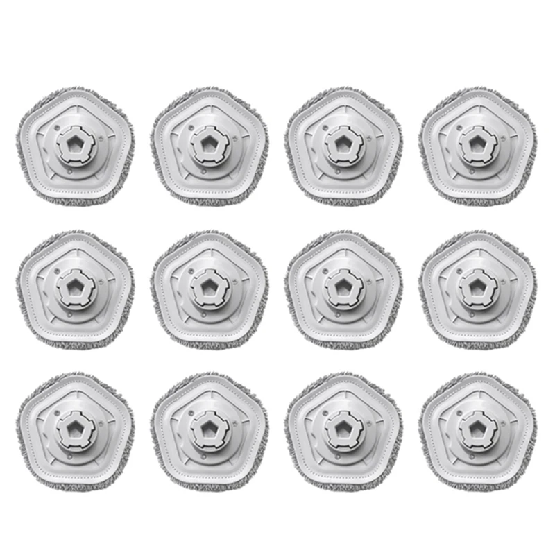 

12Pcs Washable Mop Pad Cloth Cleaning Replacement Parts For Xiaomi Dreame W10/ W10 Pro Robot Vacuum Cleaner Mop Cloth