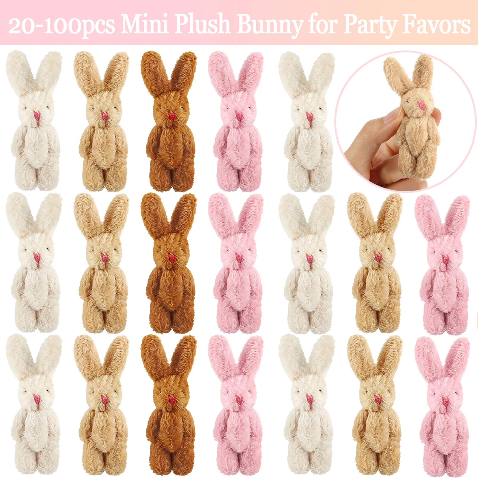 

Мини-плюшевые кролики JIUAN