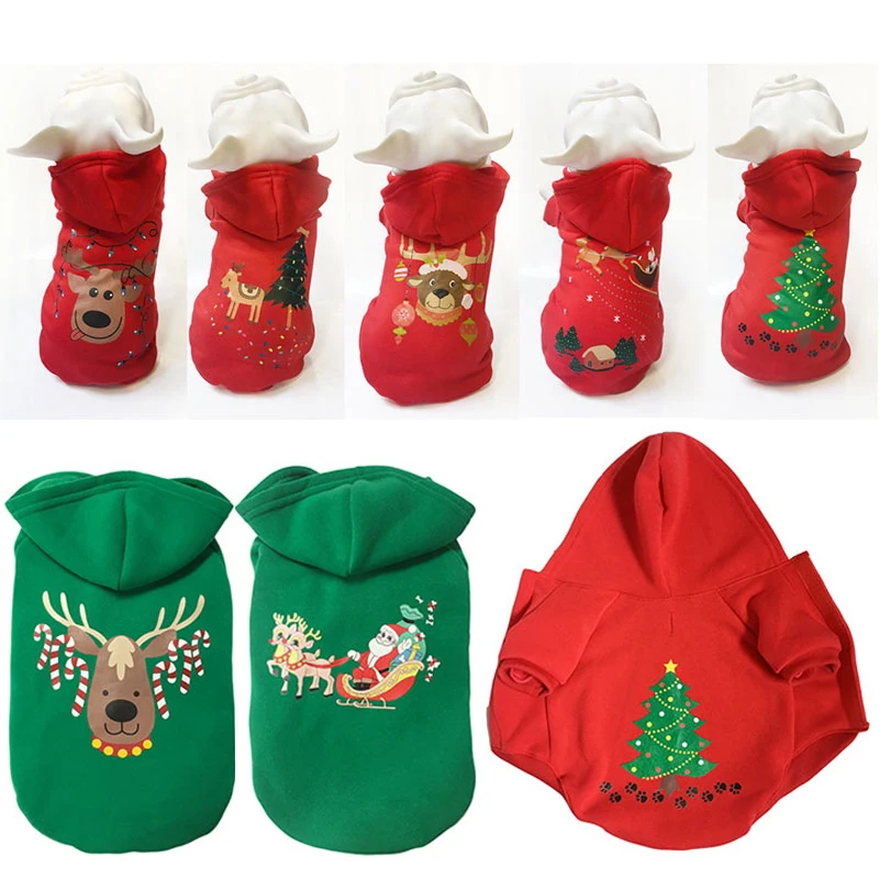 

Pet Christmas Clothes Winter Warm Soft Fleece Dog Sweater Pet Clothing for Dogs Puppy Cat Chihuahua Costume Coat Pet Supplies
