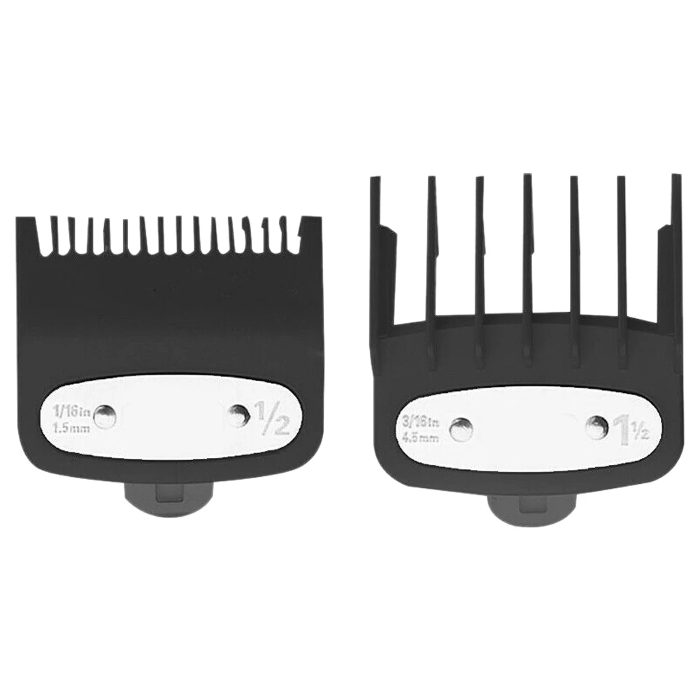 

2Pcs Hair Clipper Limit Comb Guide 1.5mm/4.5mm Size Barber Replacement for Wahl