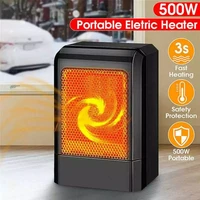 500w portable mini heater ptc ceramic hot air fan heating tool silent home office room desktop 110v220v heater fans