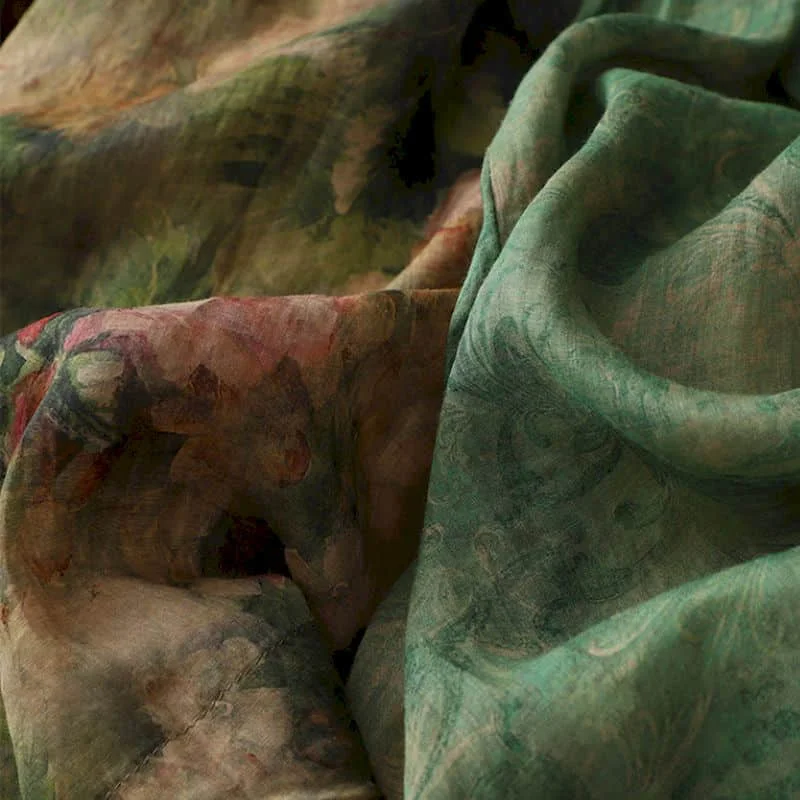 Брюки из хлопка и льна с принтом Свободные повседневные винтажные модные штаны в