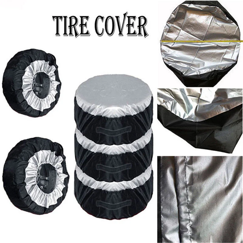 

1PCS 65x37cm ire Cover Case Car Spare Tire Cover Storage Bags Carry Tote Polyester Tire For Cars Wheel Protection Covers