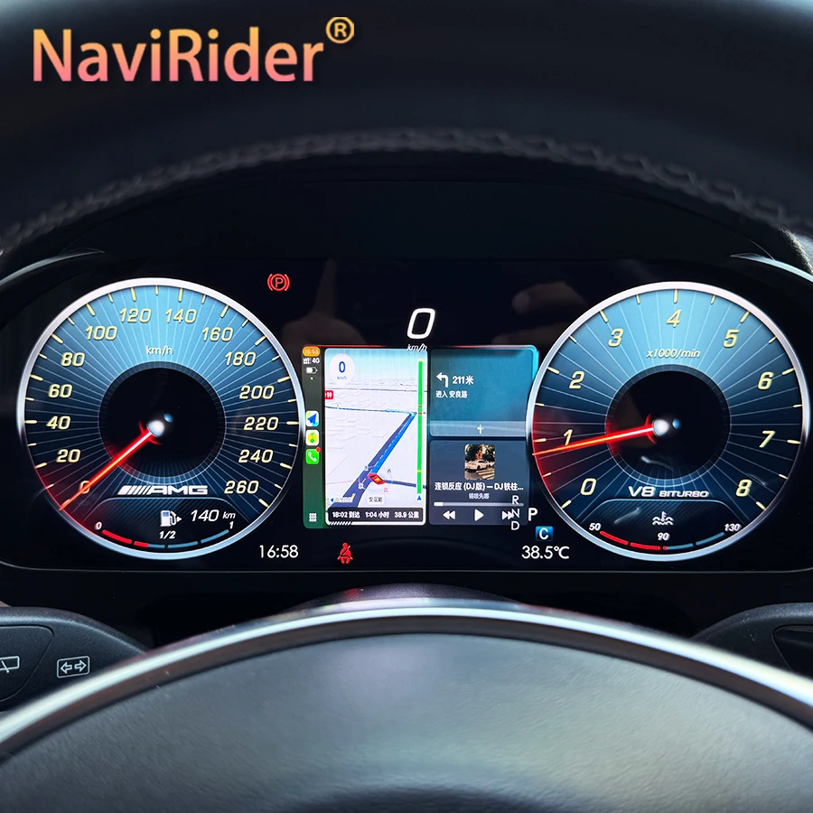 

Новое обновление ЖК-дисплея, автомобильный цифровой кластерный прибор, измеритель скорости, приборная панель для Benz ML/GL/GLE/GLS Class X166 W166 2012-2019