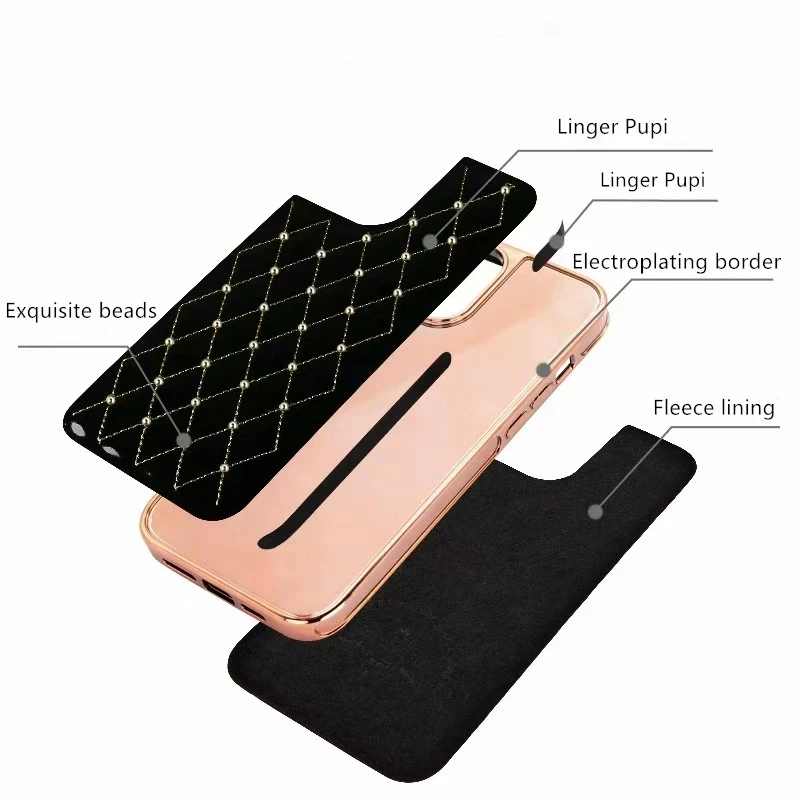 Electroplated Geometrische Diamant Telefoon Case For A Iphone 11 12 13 Pro Max 12 Mini Xs Max X Xr 8 7 Plus Camera Bescherming D