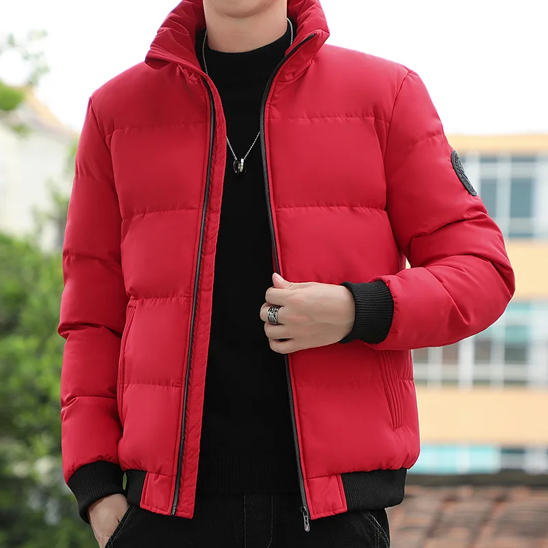 High quality cotton coat men's autumn and winter coat new Korean version stand collar thickened youth down cotton coat