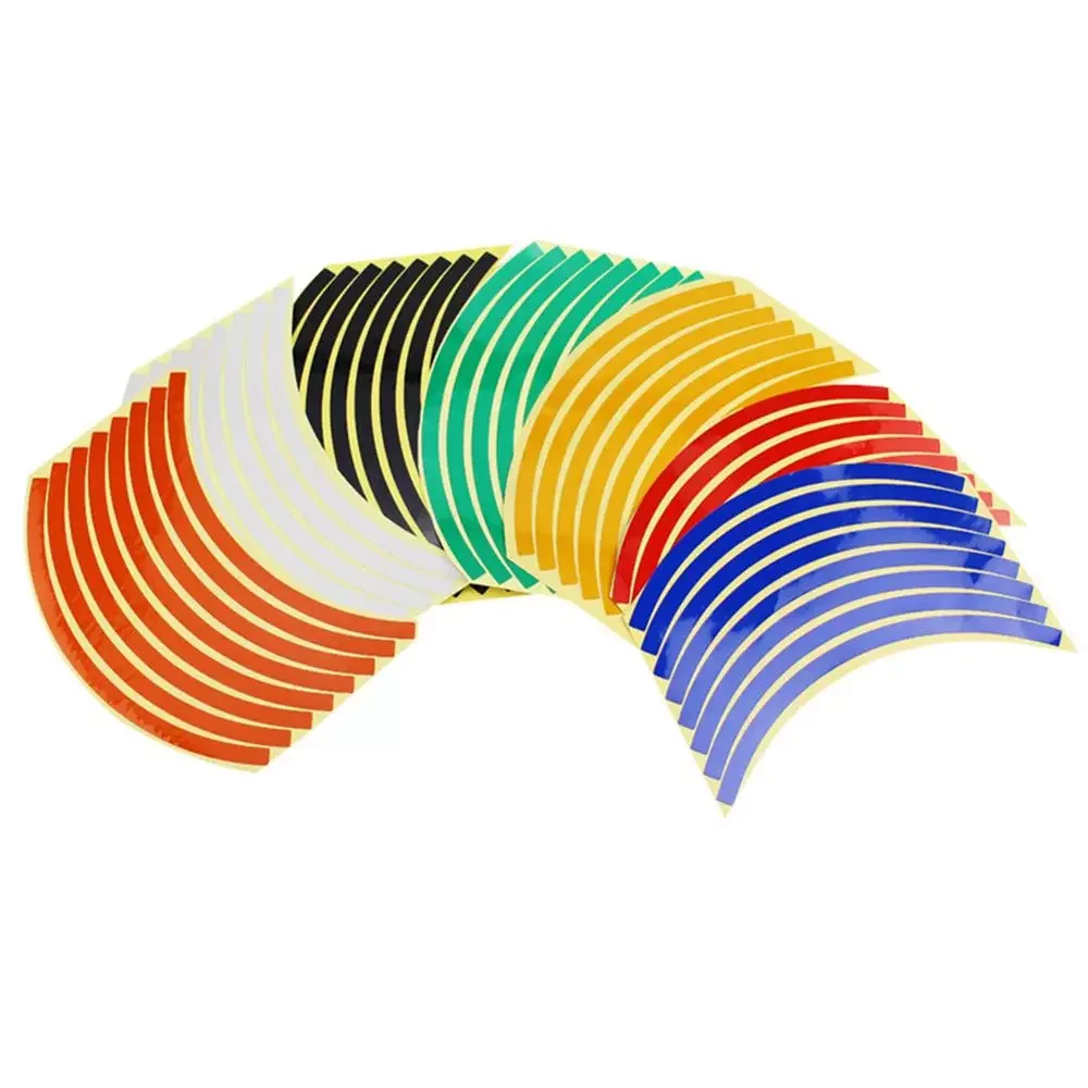 

10/12/14inch Universal Motorcycle Wheel Rim Reflective Stickers Moto Decal