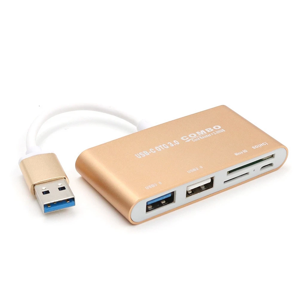 

USB 3,0 кардридер Micro 2-в-1 Otg хаб мобильный телефон TF SD многофункциональный кардридер