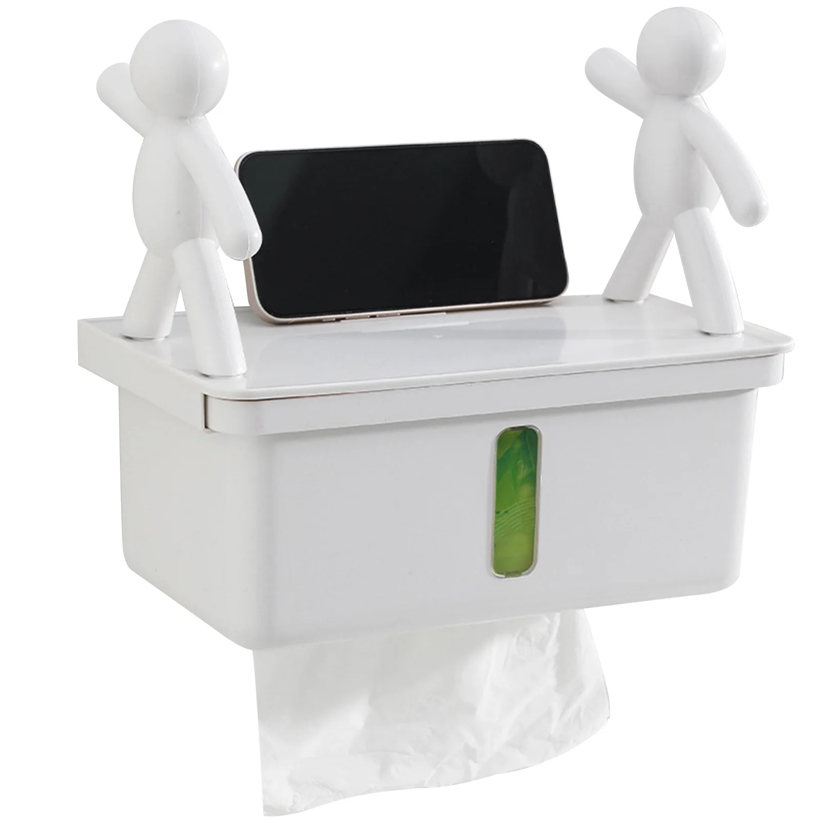 

2 In 1 Tissue Box Holder Rectangular Facial Tissue Box Holder Rectangle Napkin Holder Storage Box Tissue Paper Dispenser For