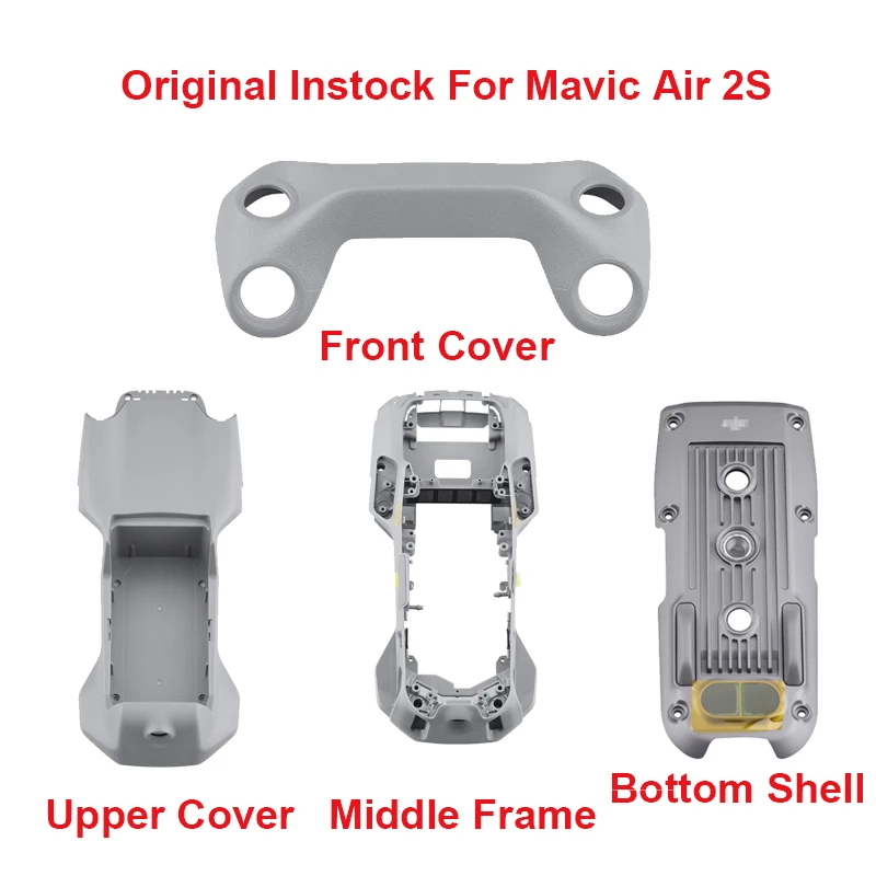 Front Cover for DJI Mavic Air 2S Body Shell Upper Cover Middle Frame Bottom Shell Repair Spare Parts Drone Accessories