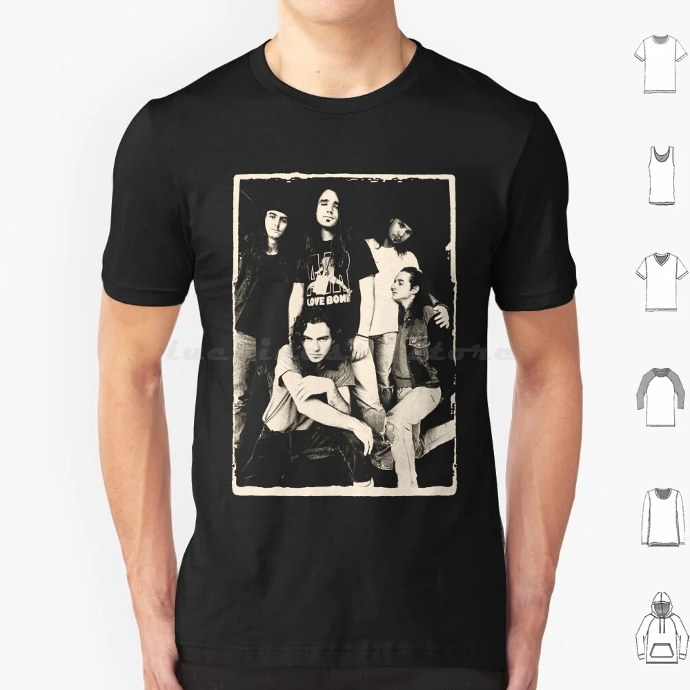 Футболка с принтом группы Сиэтл 6xl хлопковая крутая футболка гранж 90-х годов Эдди