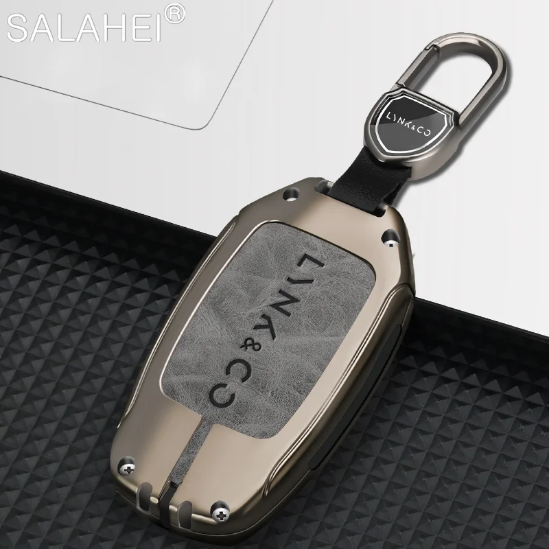

Car Key Case Cover Holder Key Bag Shell Protector For LYNK&CO 02 Hatchback 03 01 03+ 05 Keychain Auto Key Decoration Accessories