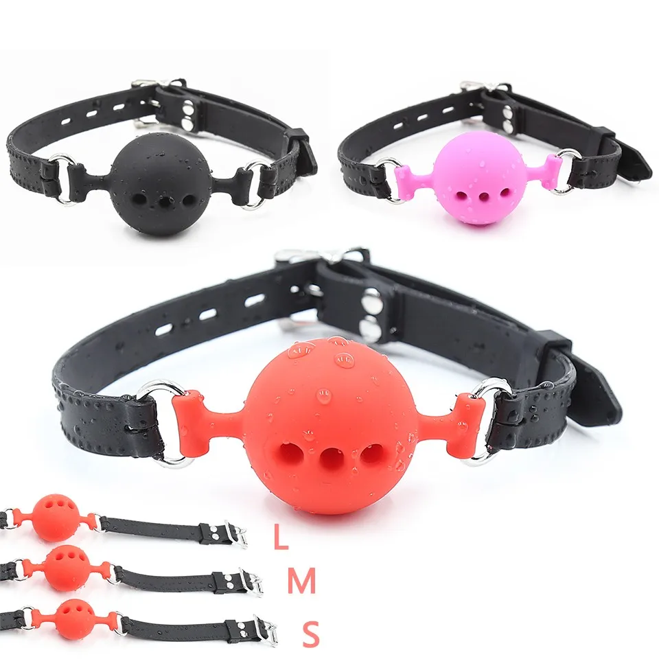 

Soft Silicone Rubber Latch Mouth Plug BDSM Binding Equipment Fetish Mouth Opening Breathable Toy Couple Cosplay Slave Props