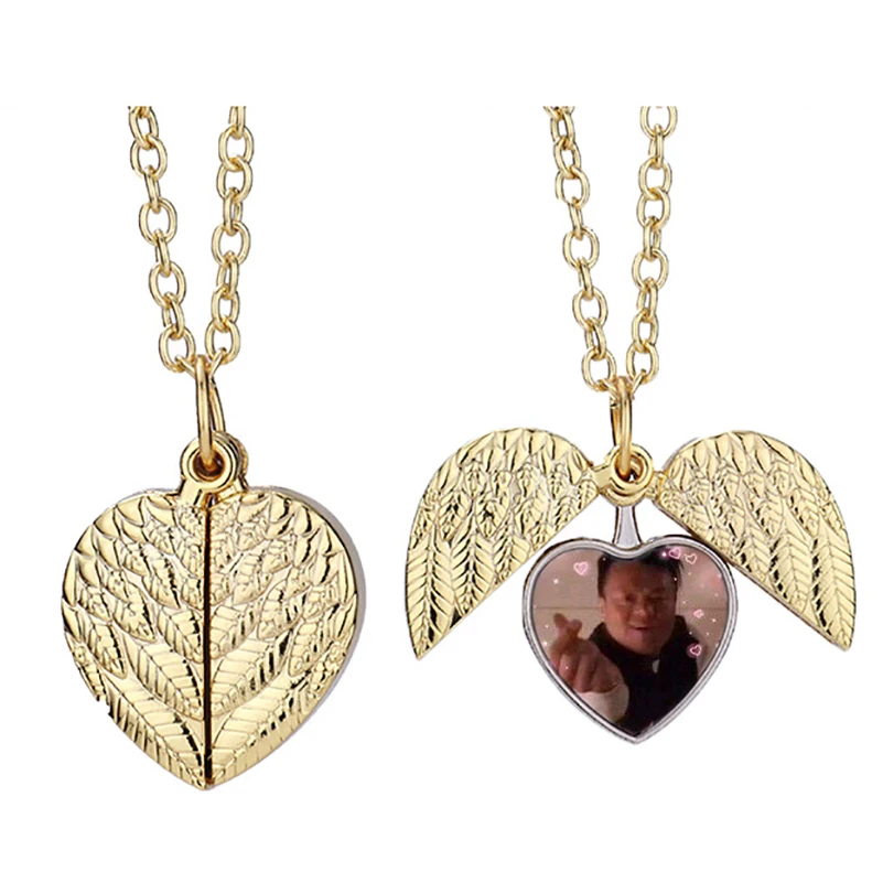 

Jyp Meme Hwg Heart Active Angel Wing Necklace Beautiful Pendant Fashion Jewelry