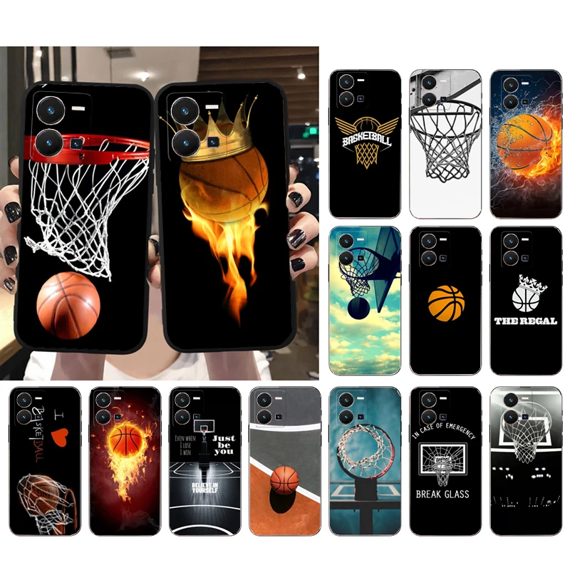 

Basketball Sport Phone Case For VIVO Y53S Y33S Y22S Y11S Y31 Y21 Y70 Y20 Y21S Y72 Y35 Y51 Y01 V23E V21 V23 V21E Case