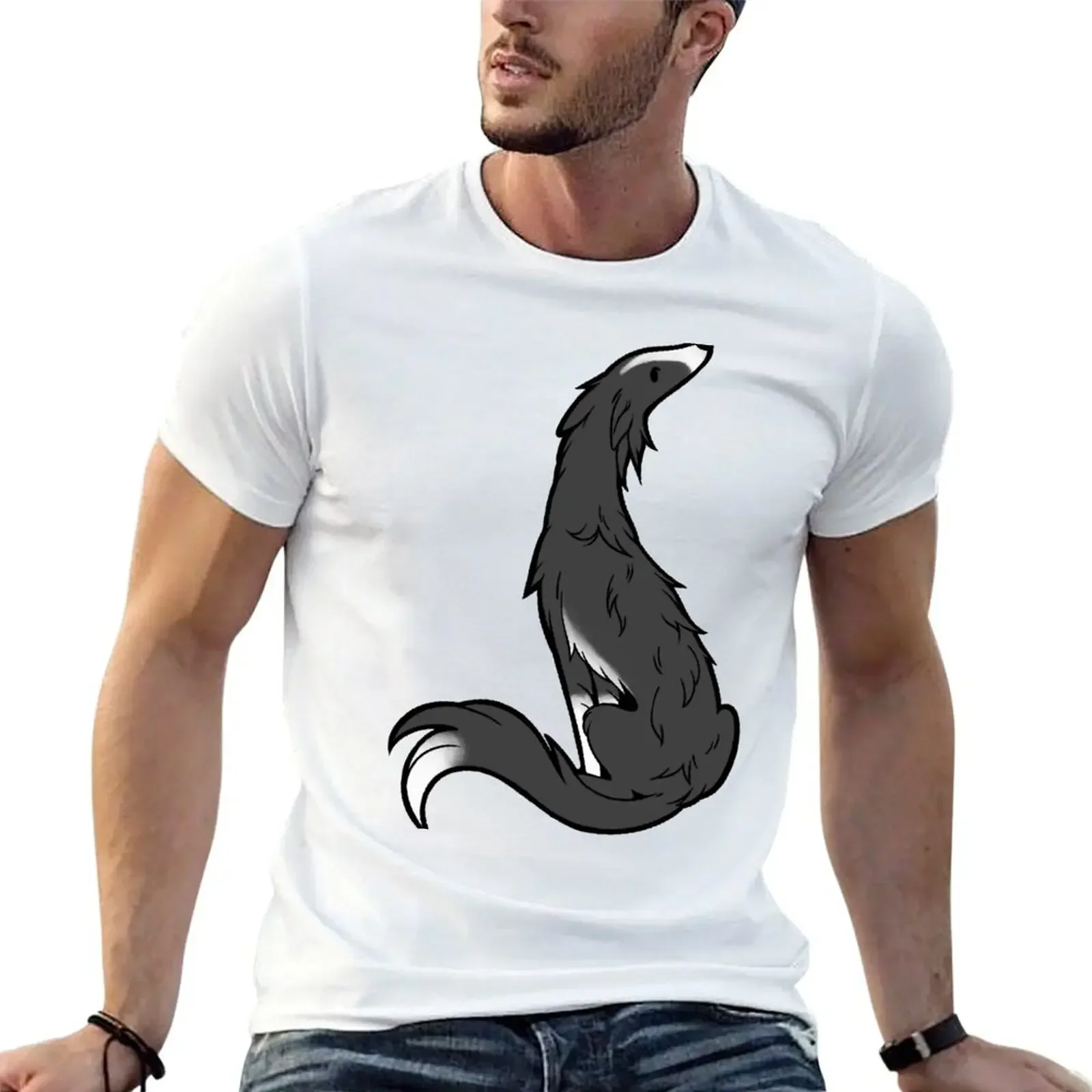 Серебристая Темная футболка Windhound большой размер принт животных для мальчиков